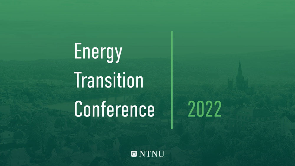 Promotional image for the Energy Transition Conference 2022