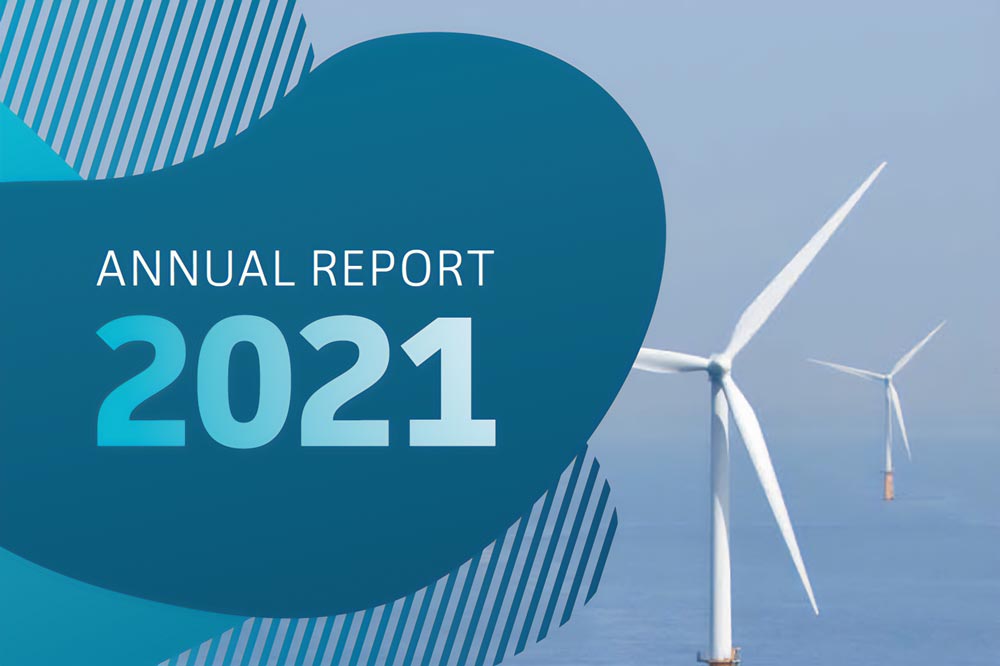 Detail of the cover of NorthWind's annual report 2021
