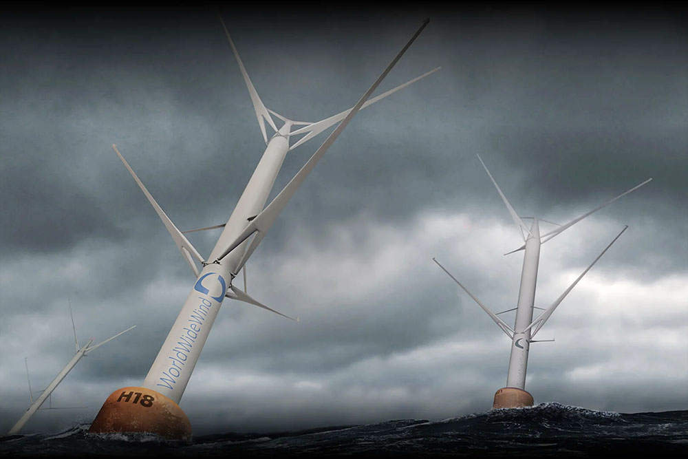 World Wide Wind floating turbine concept