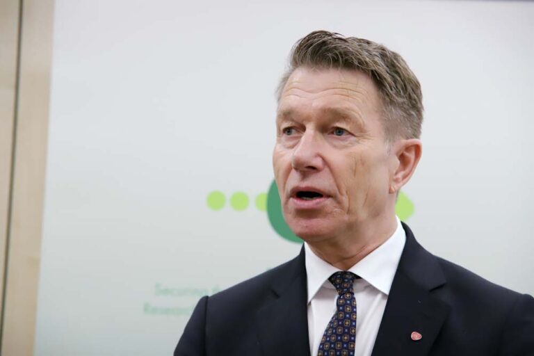 Minister of Energy Terje Aasland. The picture was taken in Brussels, where he was participating in a GreenShift event at the end of January.